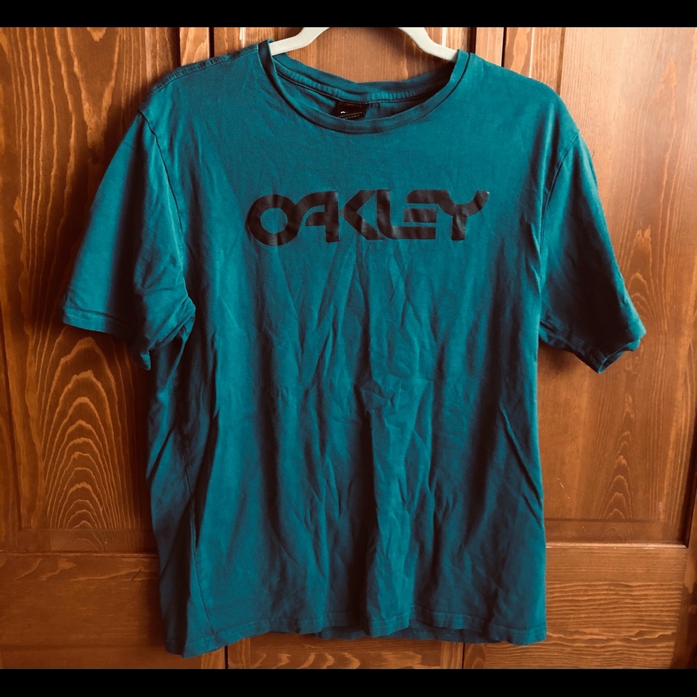 MENS TEAL OAKLEY T-SHIRT